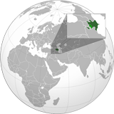 Где находится страна Азербайджан на мировой карте.