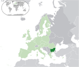 Где находится страна Болгария на мировой карте.