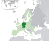 Где находится страна Германия на мировой карте.