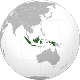 Где находится страна Индонезия на мировой карте.