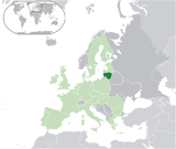 Где находится страна Литва на мировой карте.