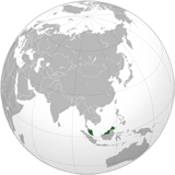 Где находится страна Малайзия на мировой карте.