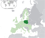 Где находится страна Польша на мировой карте.
