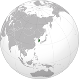 Где находится страна Южная Корея на мировой карте.