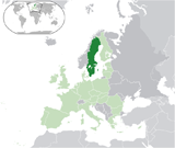 Где находится страна Швеция на мировой карте.
