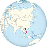 Где находится страна Вьетнам на мировой карте.