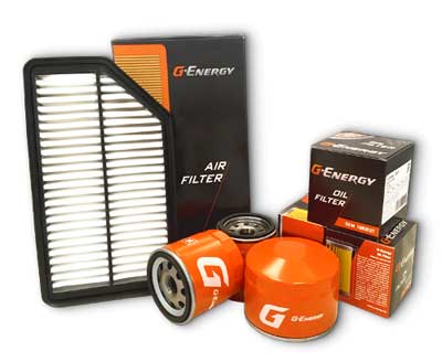 Фото фильтров марки G-Energy «Джи-Энерджи» (G-Energy filters «Джи-Энерджи фильтры»)