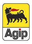 Логотип (эмблема, знак) моторных масел марки Agip «Аджип»