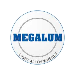 Логотип (эмблема, знак) колесных дисков марки Megalum «Мегалюм»