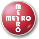 Логотип (эмблема, знак) шин марки Metro «Метро»